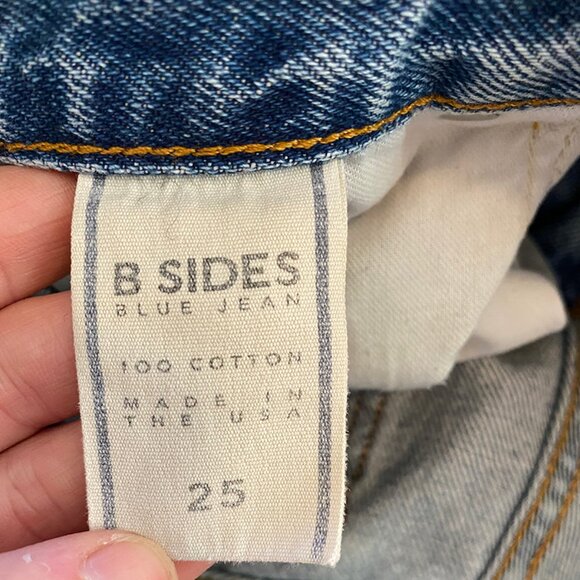 B SIDES Plein Relaxed Straight Jeans – Vintage Wash – Size 25 - Picture 8 of 12